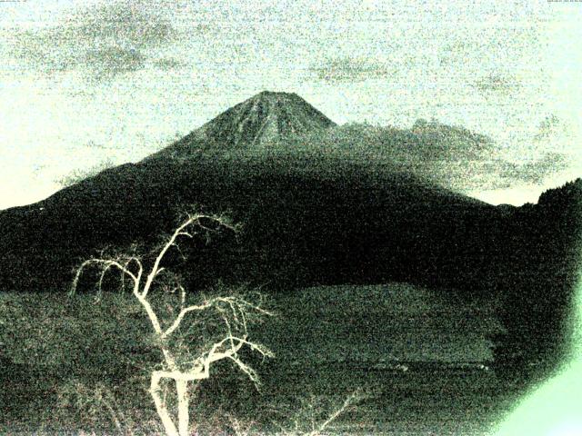 精進湖からの富士山