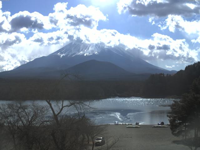 精進湖からの富士山