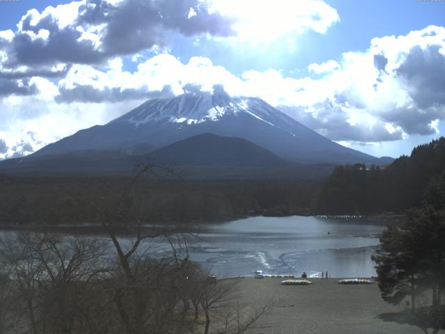 精進湖からの富士山