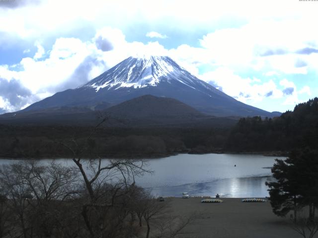 精進湖からの富士山