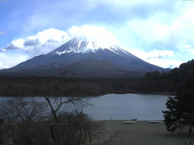 精進湖からの富士山