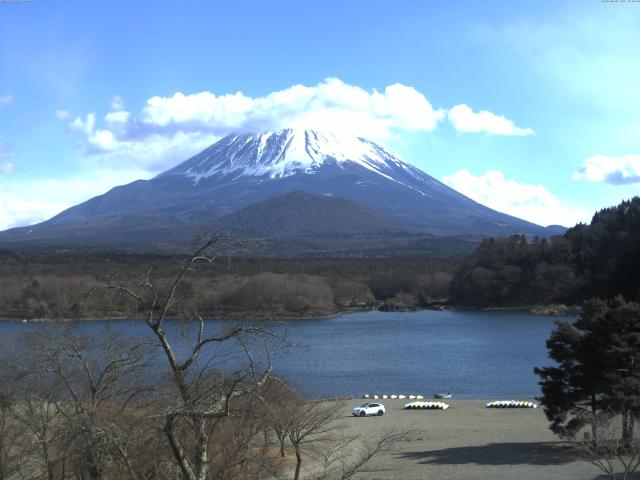 精進湖からの富士山