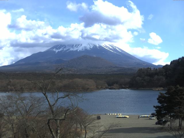 精進湖からの富士山