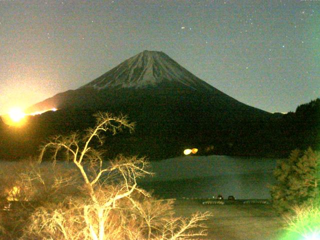 精進湖からの富士山