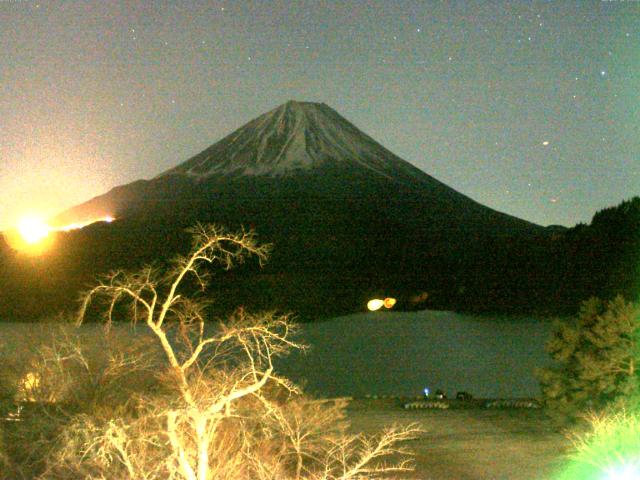 精進湖からの富士山