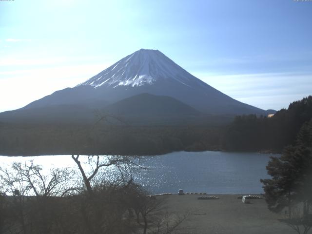 精進湖からの富士山