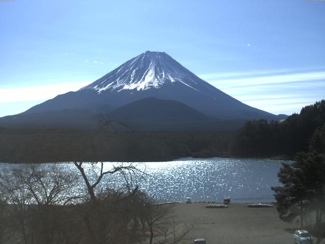 精進湖からの富士山