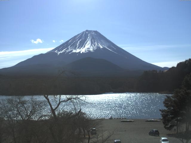 精進湖からの富士山