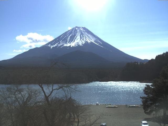 精進湖からの富士山