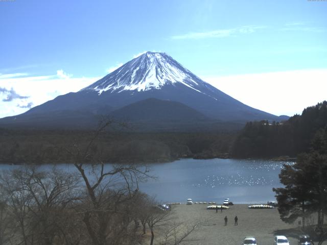 精進湖からの富士山