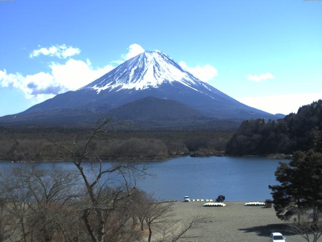 精進湖からの富士山