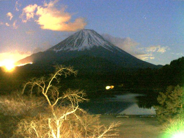 精進湖からの富士山