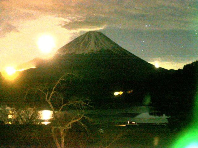 精進湖からの富士山