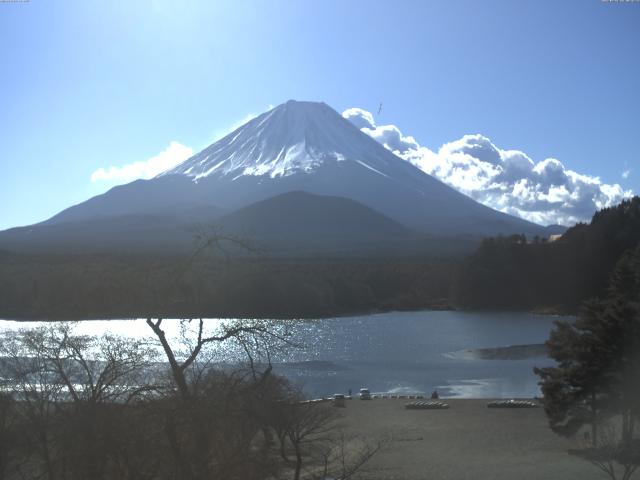 精進湖からの富士山