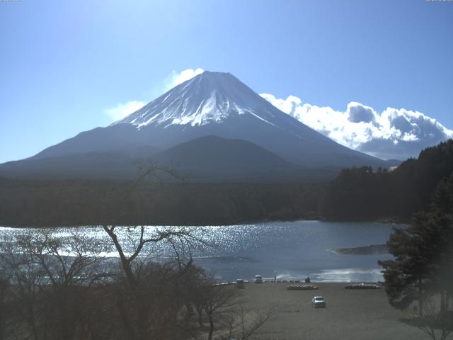 精進湖からの富士山