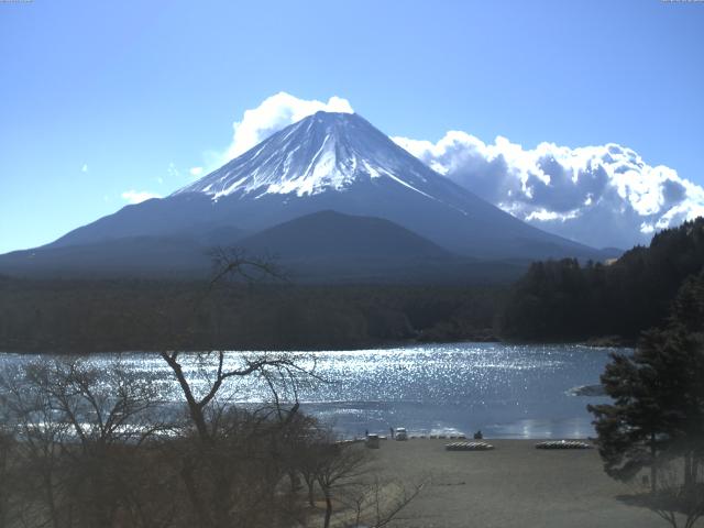 精進湖からの富士山