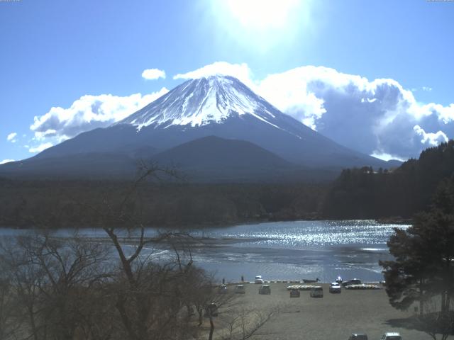 精進湖からの富士山