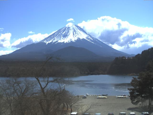 精進湖からの富士山