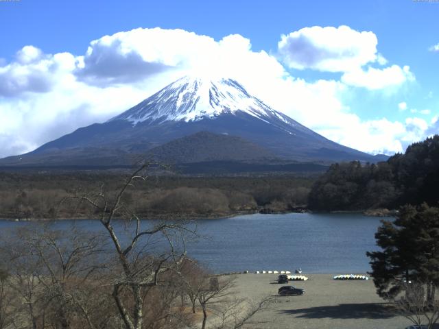 精進湖からの富士山