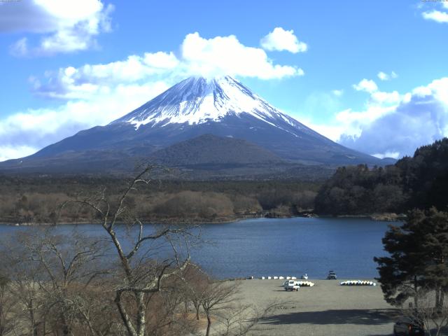 精進湖からの富士山