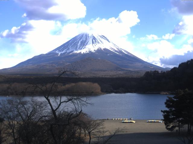 精進湖からの富士山