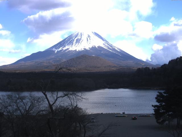 精進湖からの富士山