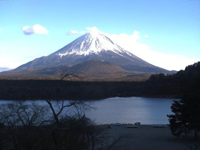 精進湖からの富士山