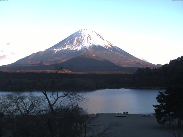 精進湖からの富士山