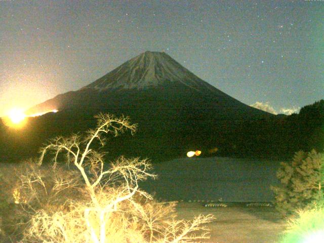 精進湖からの富士山