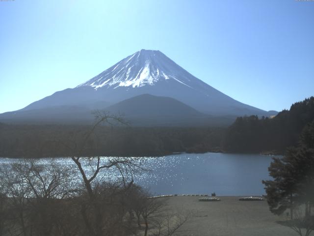 精進湖からの富士山