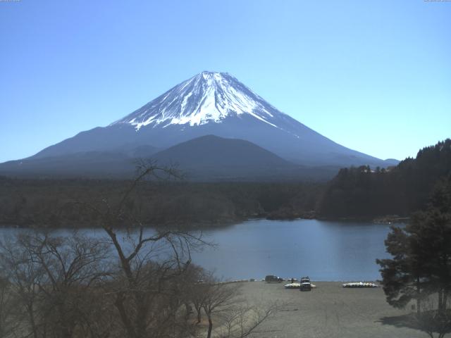 精進湖からの富士山