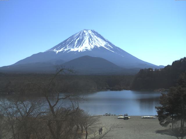 精進湖からの富士山