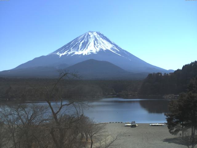 精進湖からの富士山