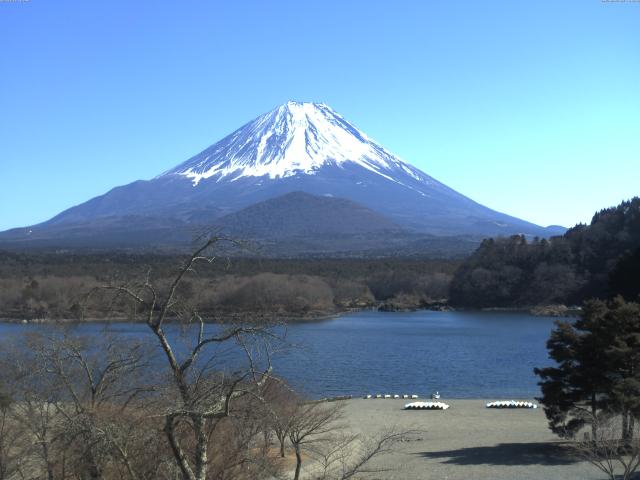 精進湖からの富士山