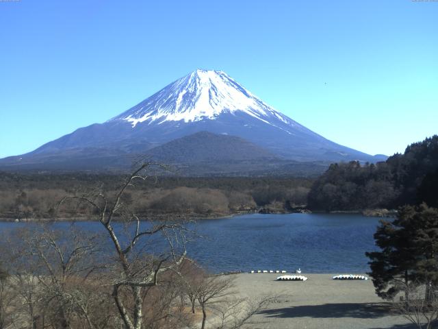 精進湖からの富士山