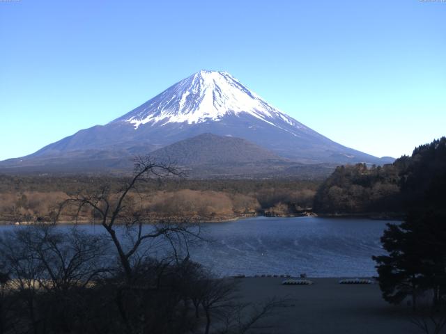 精進湖からの富士山