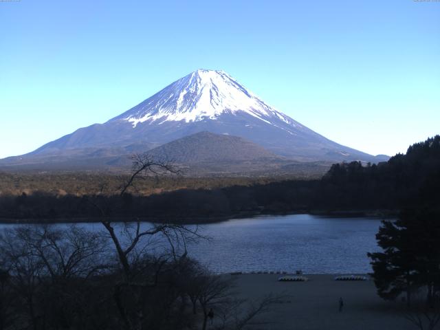 精進湖からの富士山