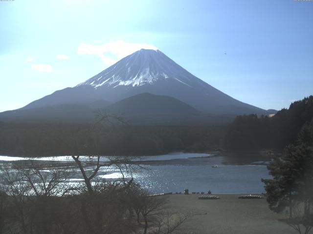 精進湖からの富士山