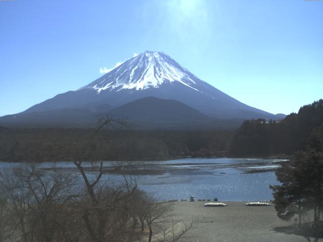 精進湖からの富士山