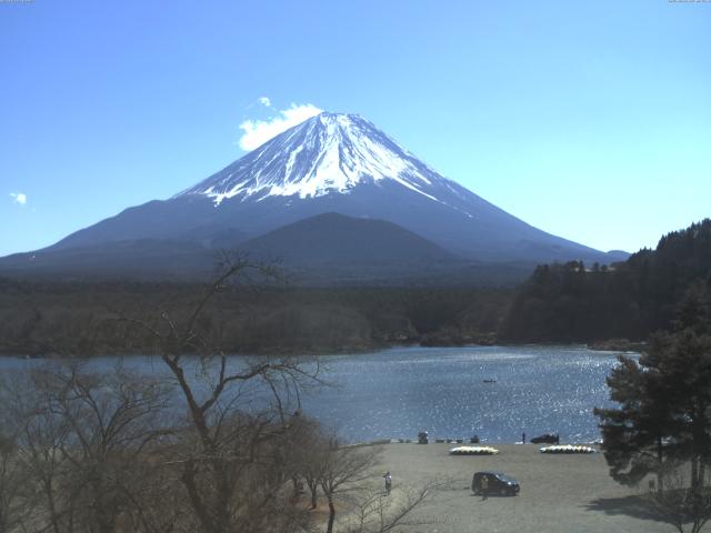 精進湖からの富士山