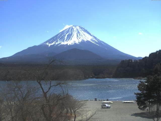 精進湖からの富士山