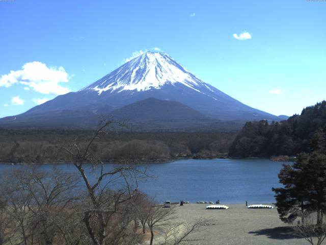 精進湖からの富士山