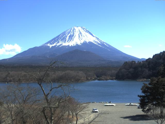 精進湖からの富士山