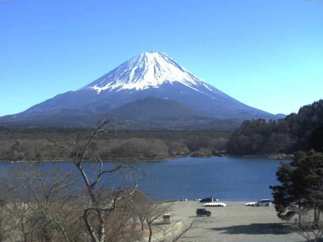 精進湖からの富士山