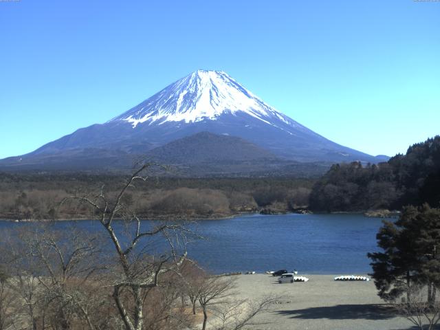 精進湖からの富士山