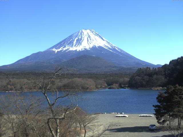 精進湖からの富士山