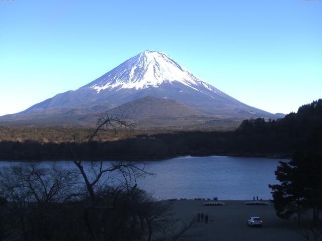 精進湖からの富士山