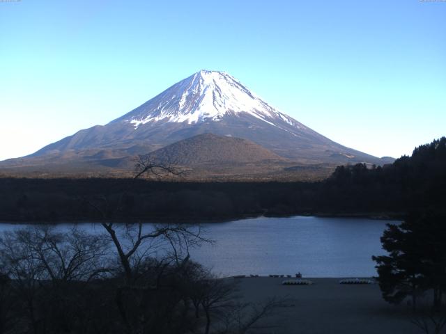 精進湖からの富士山