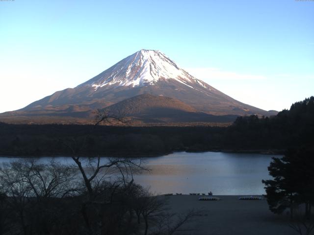 精進湖からの富士山