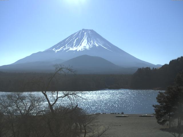 精進湖からの富士山